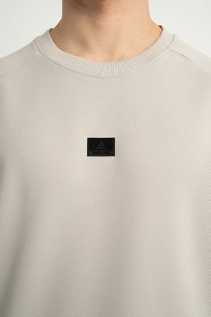Airlife Foursquare Erkek Sıfır Yakalı Sweatshirt Taş