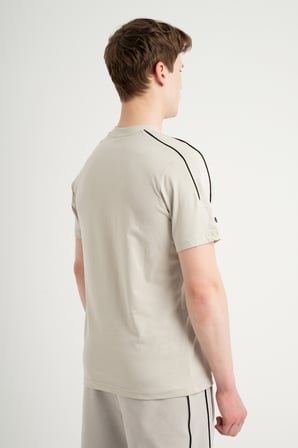 Airlife Stripe Agp 4 Kısa Kollu Ve Şerit Detaylı Erkek Tişörtü Taş