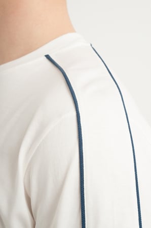 Airlife Stripe Agp 4 Uzun Kollu Ve Şerit Detaylı Erkek Üstü Beyaz