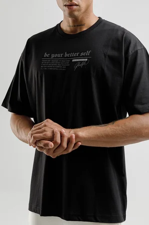 Airlife Better Self Rahat Kesim Erkek Tişörtü Siyah