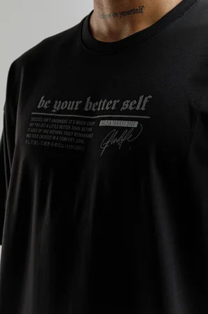 Airlife Better Self Rahat Kesim Erkek Tişörtü Siyah
