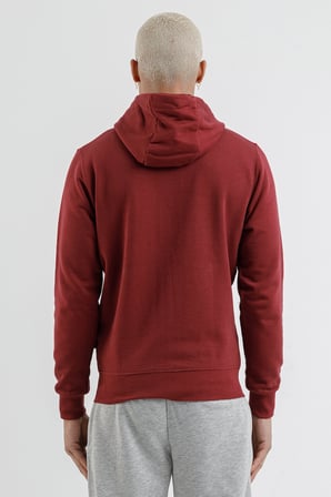Airlife Sportswear Erkek Kapüşonlu ve Tam Boy Fermuarlı Sweatshirt Bordo