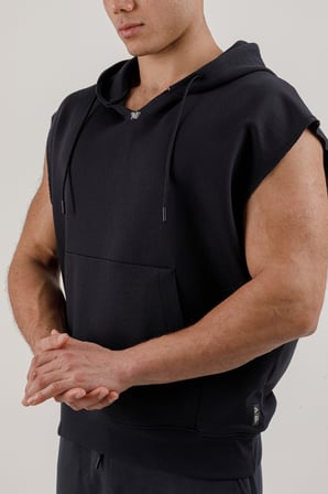 Airlife Sportswear Erkek Kolsuz Kapüşonlu Sweatshirt Lacivert