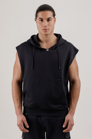 Airlife Sportswear Erkek Kolsuz Kapüşonlu Sweatshirt Lacivert