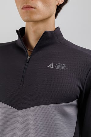 Airlife Sportswear Erkek Dik Yakalı ve Yarım Fermuarlı Sporcu Üstü Lacivert