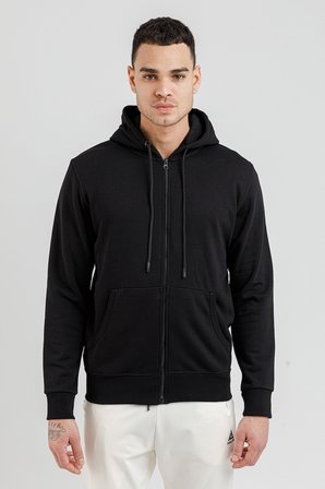 Airlife Sportswear Erkek Kapüşonlu Fermuarlı Sweatshirt Siyah