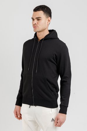 Airlife Sportswear Erkek Kapüşonlu Fermuarlı Sweatshirt Siyah
