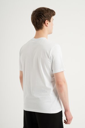- Günlük Stil Erkek Tişört Beyaz