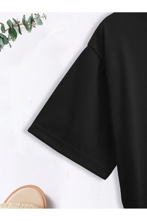 Unisex Renkli Balıklar Baskılı Tasarım Tshirt