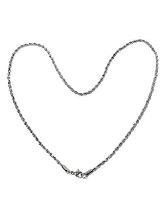 JTAW25KLY1596 İTALYAN GURME TASARIM DESEN MODEL SARI GRİ ZİNCİR PASLANMAZ ÇELİK GARANTİLİ HEDİYE KUTULU JANTİ ÇELİK KOLYE