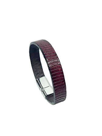 JTAW25BLK1629 HAKİKİ DANA DERİSİ MIKNATIS KAPAMA BORDO GARANTİLİ HEDİYE KUTULU JANTİ BİLEKLİK