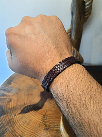 JTAW25BLK1629 HAKİKİ DANA DERİSİ MIKNATIS KAPAMA BORDO GARANTİLİ HEDİYE KUTULU JANTİ BİLEKLİK