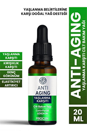 PROCSIN Anti-Aging Yaşlanma Karşıtı Cilt Bakım Yağı 20 ML