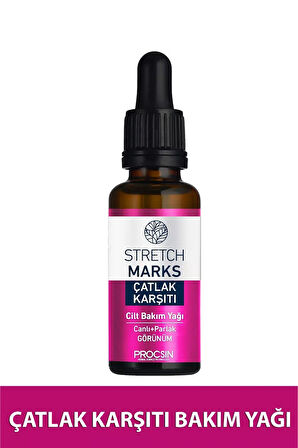 PROCSIN Strecth Marks Çatlak Karşıtı Cilt Bakım Yağı 20 ML