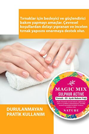 Magic Mix Active Sulphur Güçlendirici Ve Besleyici Tırnak Yağı 50 ml