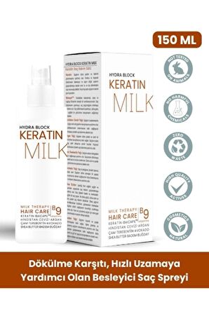 BOOM BUTTER Keratin Milk (Sütü) HIZLI UZAMA DÖKÜLME KARŞITI Saç Spreyi 150ML