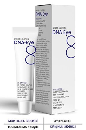 PROCSINPROCSIN HYDRO SOLUTION DNA Eye Kırışıklık ve Mor Halkalara Karşı Göz Çevresi Yenileyici Krem 20 ML