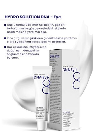 PROCSINPROCSIN HYDRO SOLUTION DNA Eye Kırışıklık ve Mor Halkalara Karşı Göz Çevresi Yenileyici Krem 20 ML