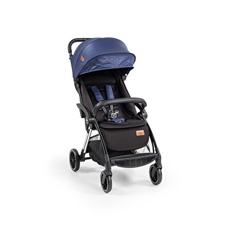 Baby2go Tulipa Cabin Otomatik Katlanan İkiz / Siyah Mavi