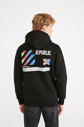 JP POP UP DETAILED FLEECE SWEATSHIRT