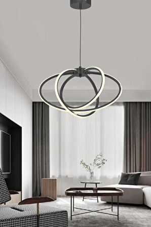 923-3 Siyah Sarkıt Led Avize