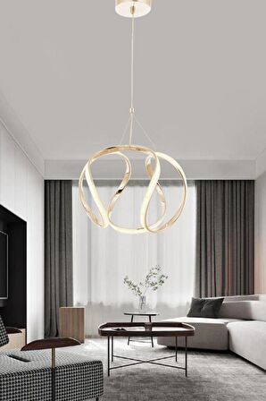 1666-40 Sarı Led Avize