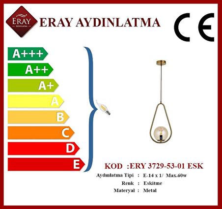 Topaç Tekli Eskitme Avize