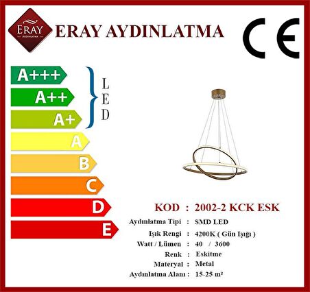 2002-2 30-40 Eskitme Led Avize