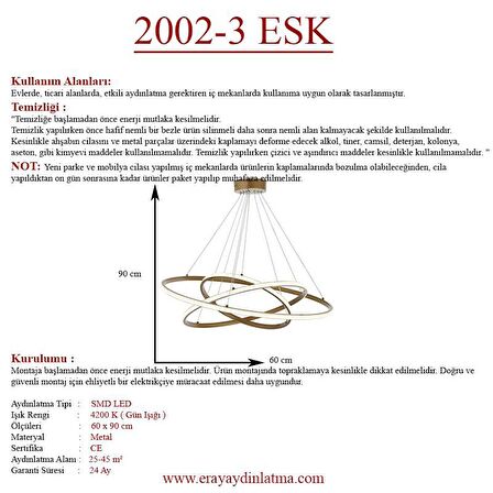 2002-3 Eskitme Led Avize