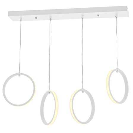 2004-4 S Beyaz Sıralı Led Avize