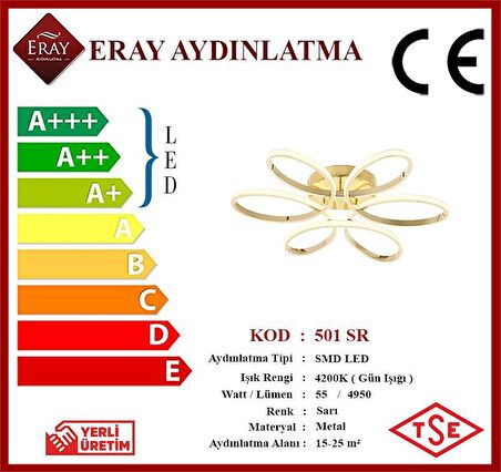 501 Sarı Led Avize