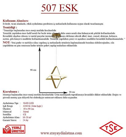 507 Eskitme Led Avize