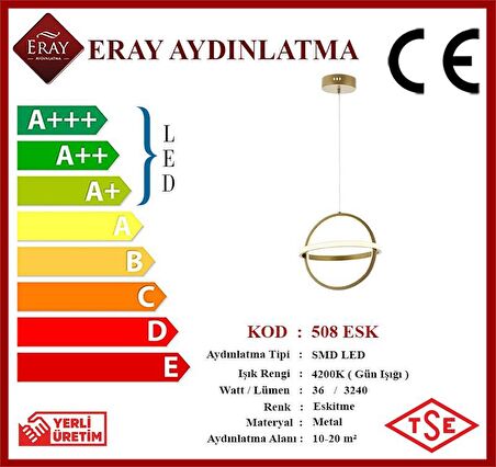 508 Eskitme Led Avize