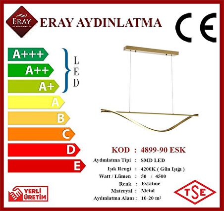 4899-90 Eskitme Led Avize