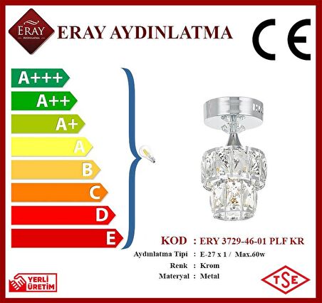 ERY 3729-46-01 Plofonyer Krom Tekli Avize