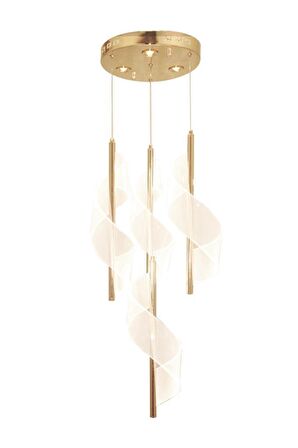 Eray Aydınlatma P9099-3+1 4 Lü Sarı Led Avize