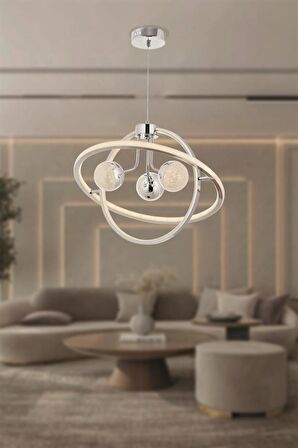 Eray Aydınlatma 166079-50 Krom Sarkıt Led Avize