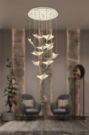 1205-10 10lu Krom Sarkıt Led Avize