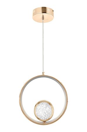 1802-1 Gold Kristalli Led Avize