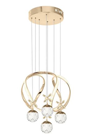 1625-40 SR 4 Toplu Gold Led Avize