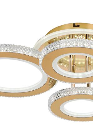 Eray Aydınlatma 2023-4 Sarı Dimmer Kumandalı Led Avize