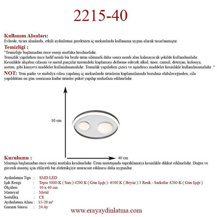 2215-40 Plofonyer Led Avize