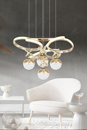 Eray Aydınlatma 9278-50 SR 4 Toplu Gold Led Avize