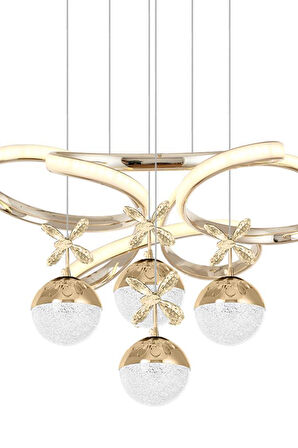 Eray Aydınlatma 9278-50 SR 4 Toplu Gold Led Avize