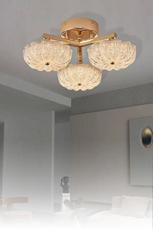 Eray Aydınlatma 6095-3 Sarı 3 Renk Led Avize