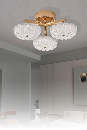 Eray Aydınlatma 6095-3 Sarı 3 Renk Led Avize