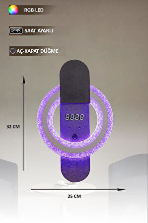 Eray Aydınlatma T8239 Siyah RGB Led Avize