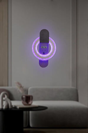 Eray Aydınlatma T8239 Siyah RGB Led Avize