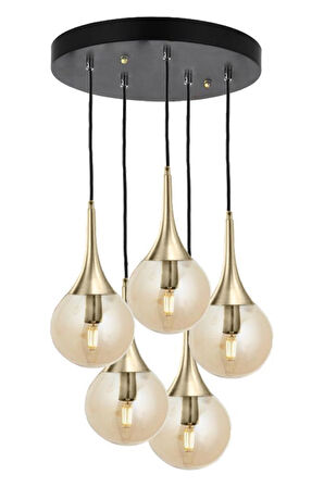 Eray Aydınlatma ERY 3729-28-05 5 li Eskitme Sarkıt Avize