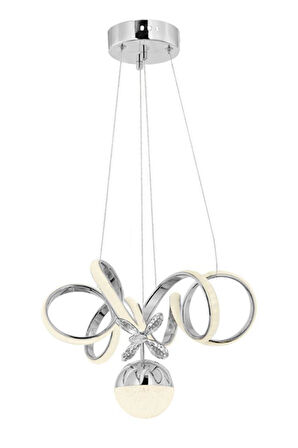 Eray Aydınlatma 9168-1 Krom Kristal Taşlı Led Avize